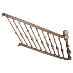 Antique Railing with Banisters, Wrought Iron, 16th Century