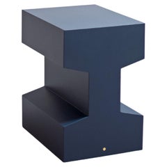 Rails 450 Functional Sculpture Lacquered Stool - Deep Blue