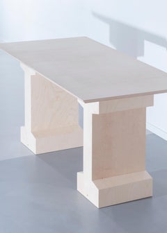 Rails Functional Sculpture Plywood Trestles Table Desk