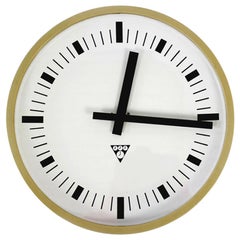 Railway or Factory Clock from Pragotron, 1970s