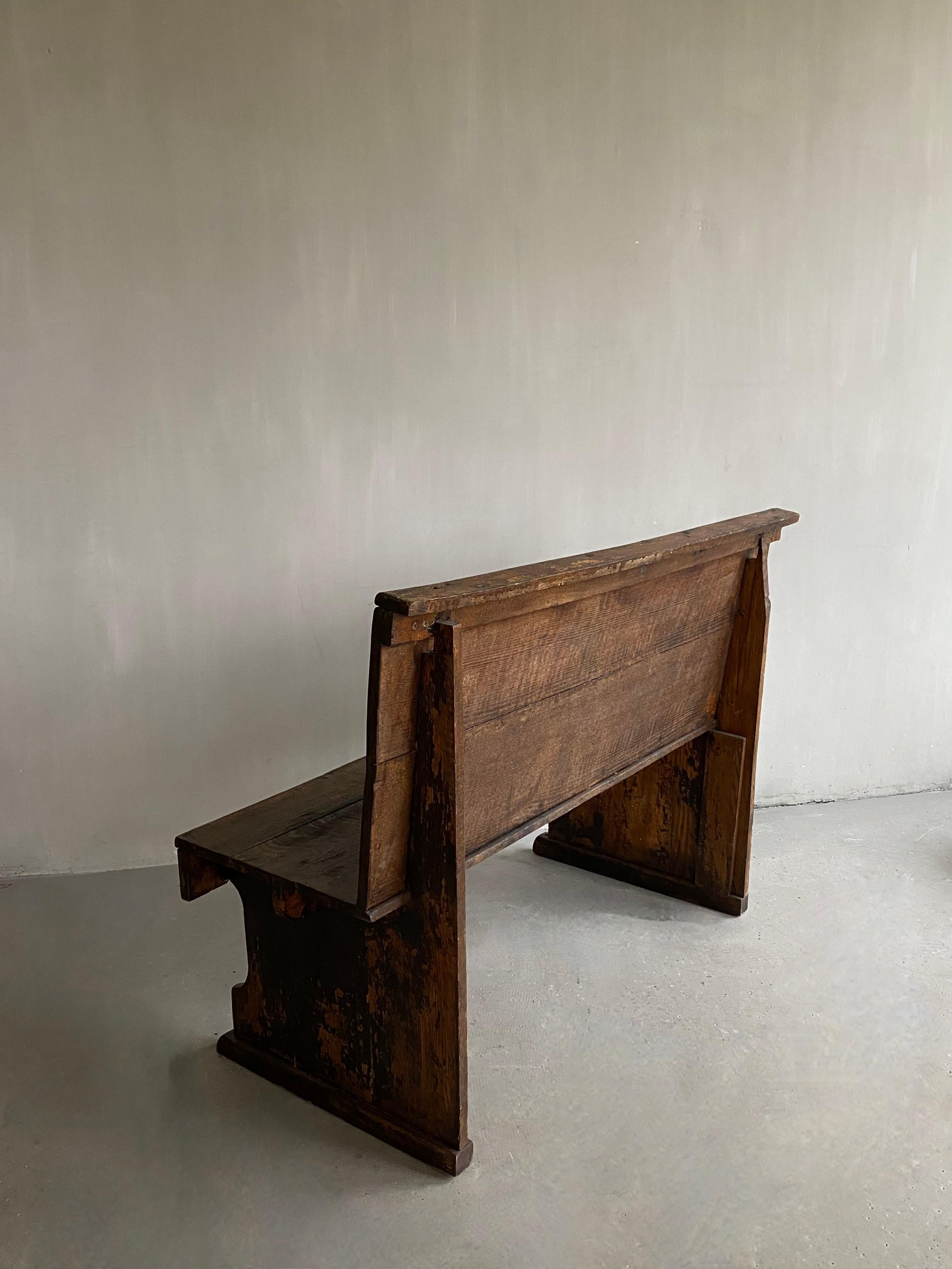 old train station bench