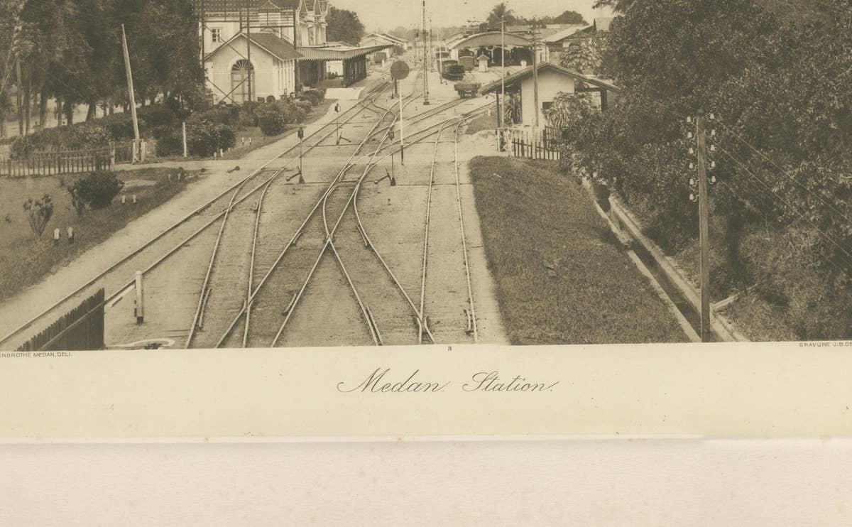 Railway Station Medan, Sumatra, C J Kleingrothe, Dutch East Indies c1910