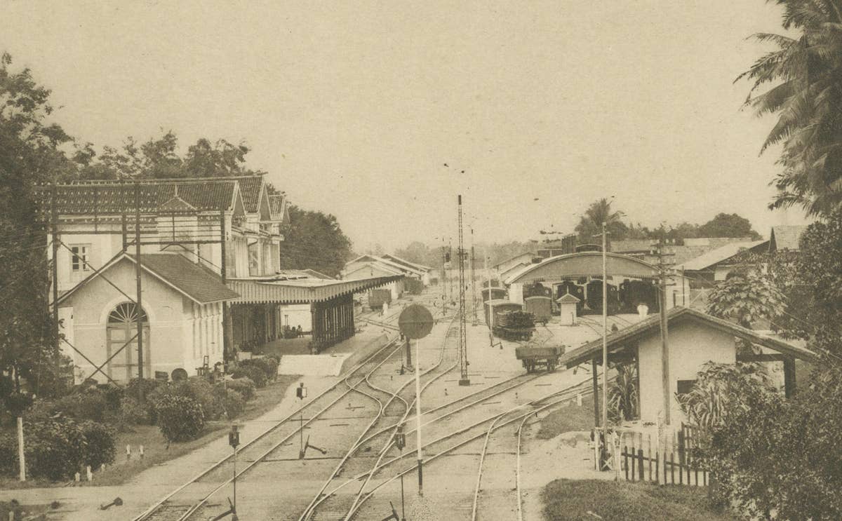 Railway Station Medan, Sumatra, C J Kleingrothe, Dutch East Indies c1910