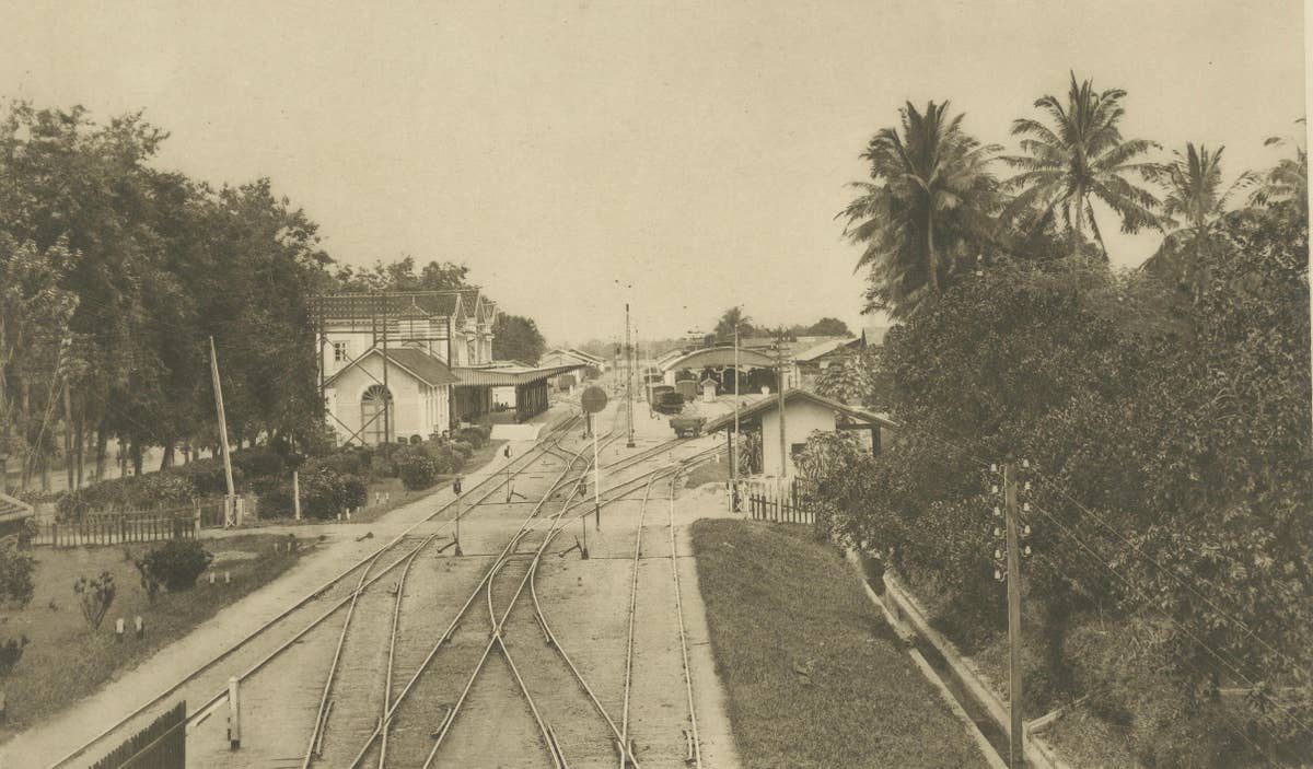Railway Station Medan, Sumatra, C J Kleingrothe, Dutch East Indies c1910