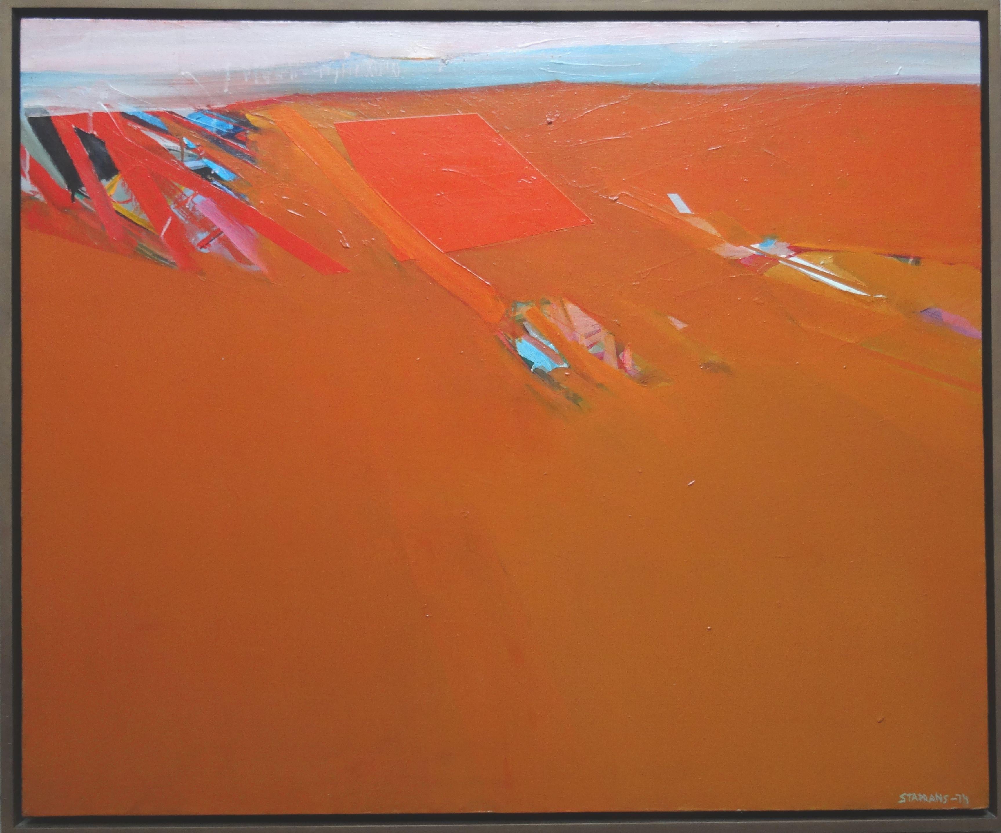 Raimonds Staprans - Desert. 1974, oil on canvas, 95, 5x116 cm - Painting by Raimonds Staprаns 