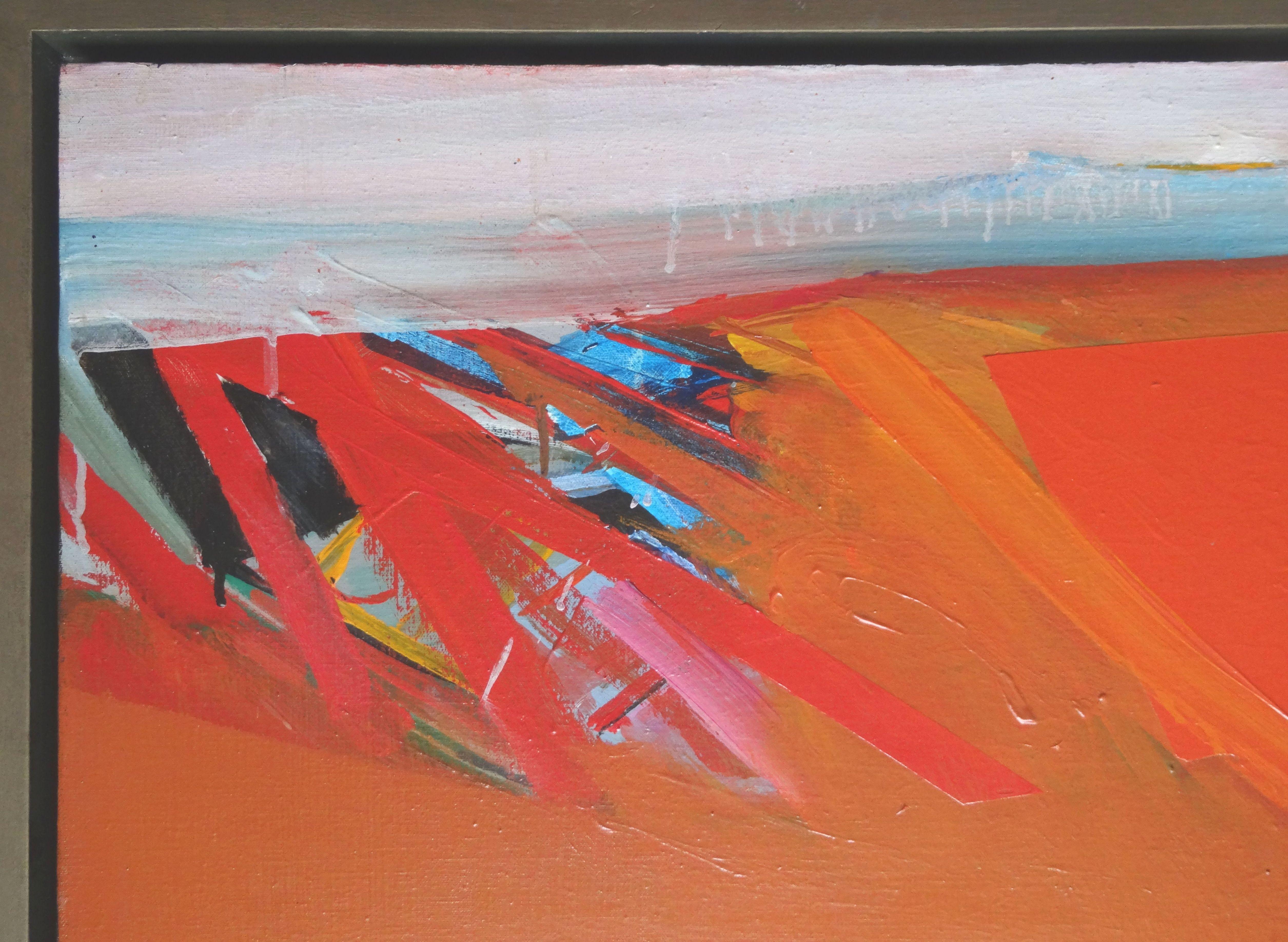 Raimonds Staprans - Desert. 1974, oil on canvas, 95, 5x116 cm - Abstract Painting by Raimonds Staprаns 