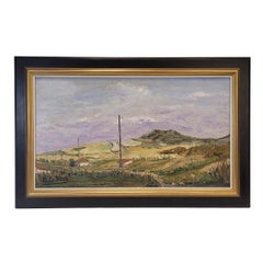 Óleo sobre lienzo Paisaje castellano de Raimundo de Blas España