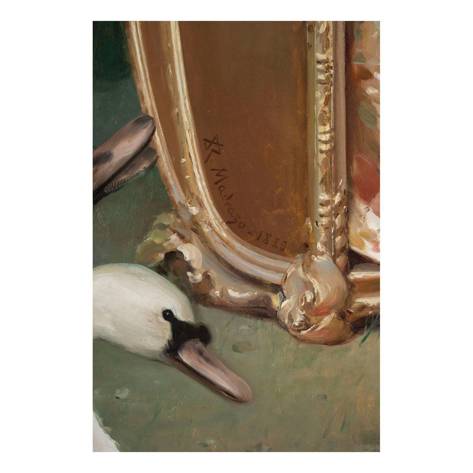 Raimundo de Madrazo y Garreta Óleo palaciego sobre lienzo Retrato Isabelle McCreery en venta 5