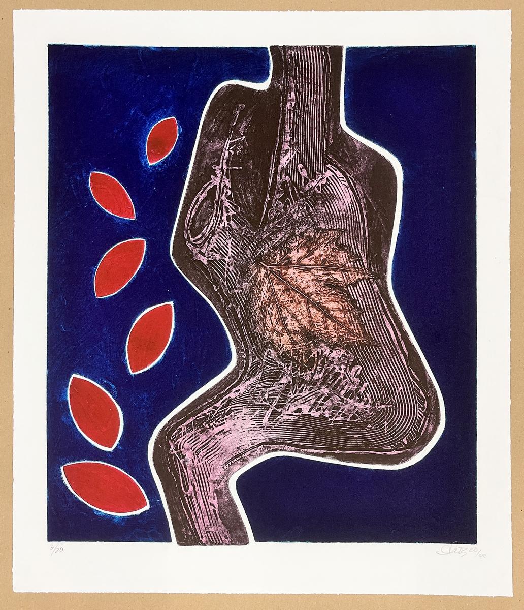 Raimundo Orozco (Cuba, 1949)
Me quiere no me quiere', 1998
colagrafo sobre papel Velin Arches 300 g.
70 x 60,2 cm (27,6 x 23,8 pulg.)
Edición de 20
IDENTIFICADOR: ORO-301
Firmado a mano por el autor