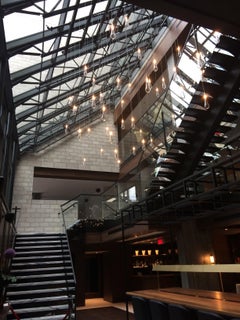 Rain Drop 19 Mixed Sizes Blown Glass Chandelier for Foyer or Entryway by Shakuff