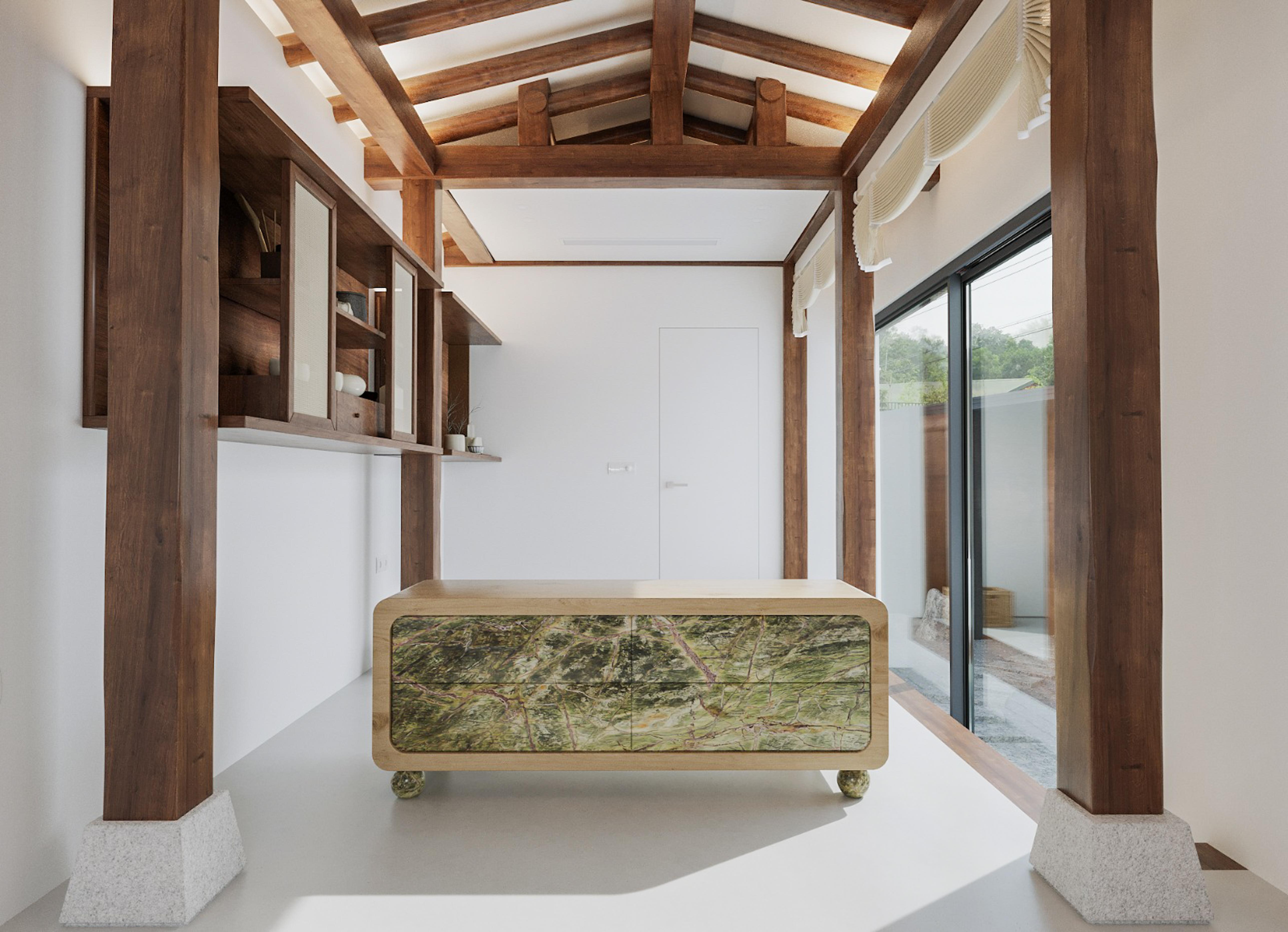 BUFFET / ARMOIRE EN MARBRE RAIN FOREST

Le concept de 