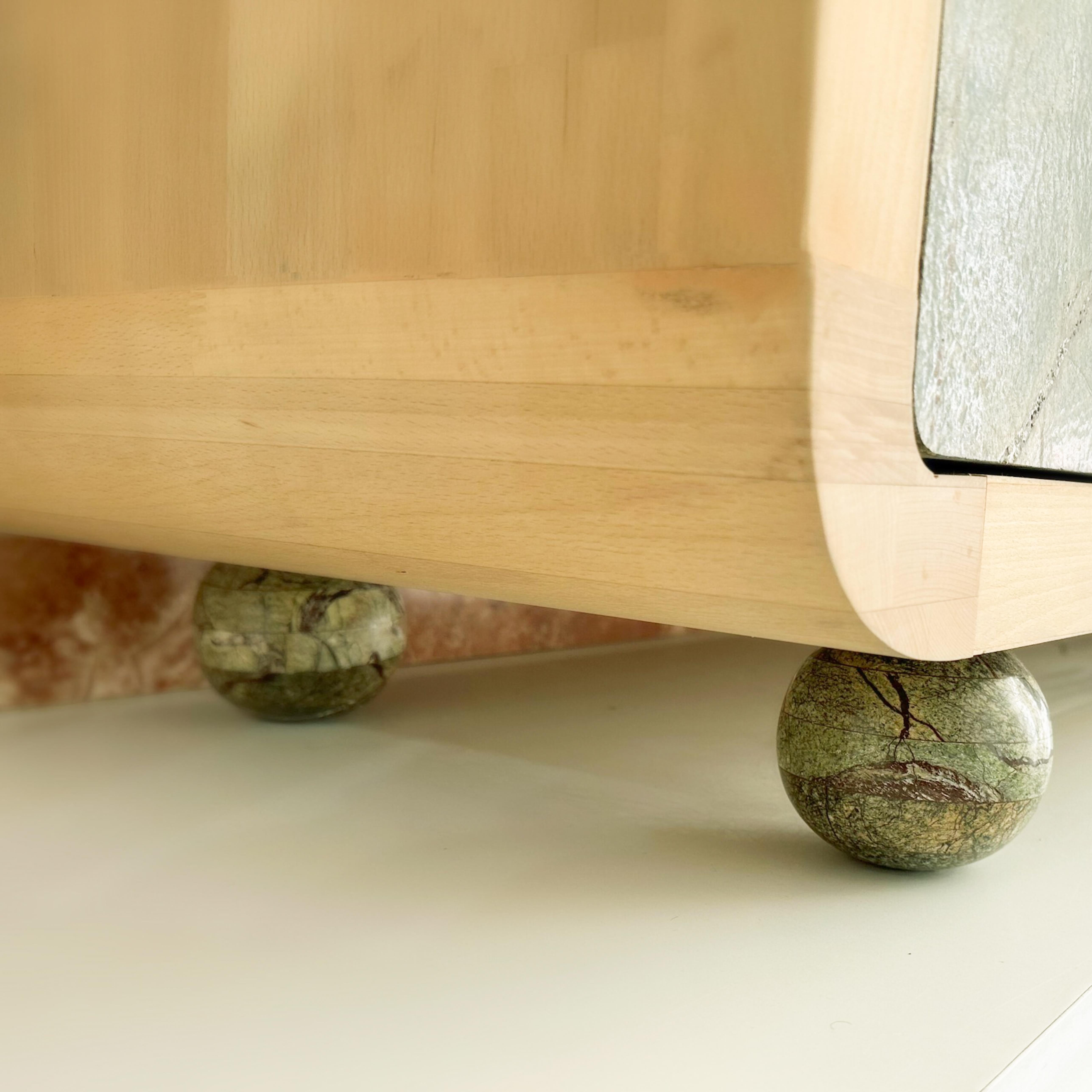 Marbre Buffet en marbre Rain Forest - buffet en marbre - rangement de meuble de rangement en marbre en vente
