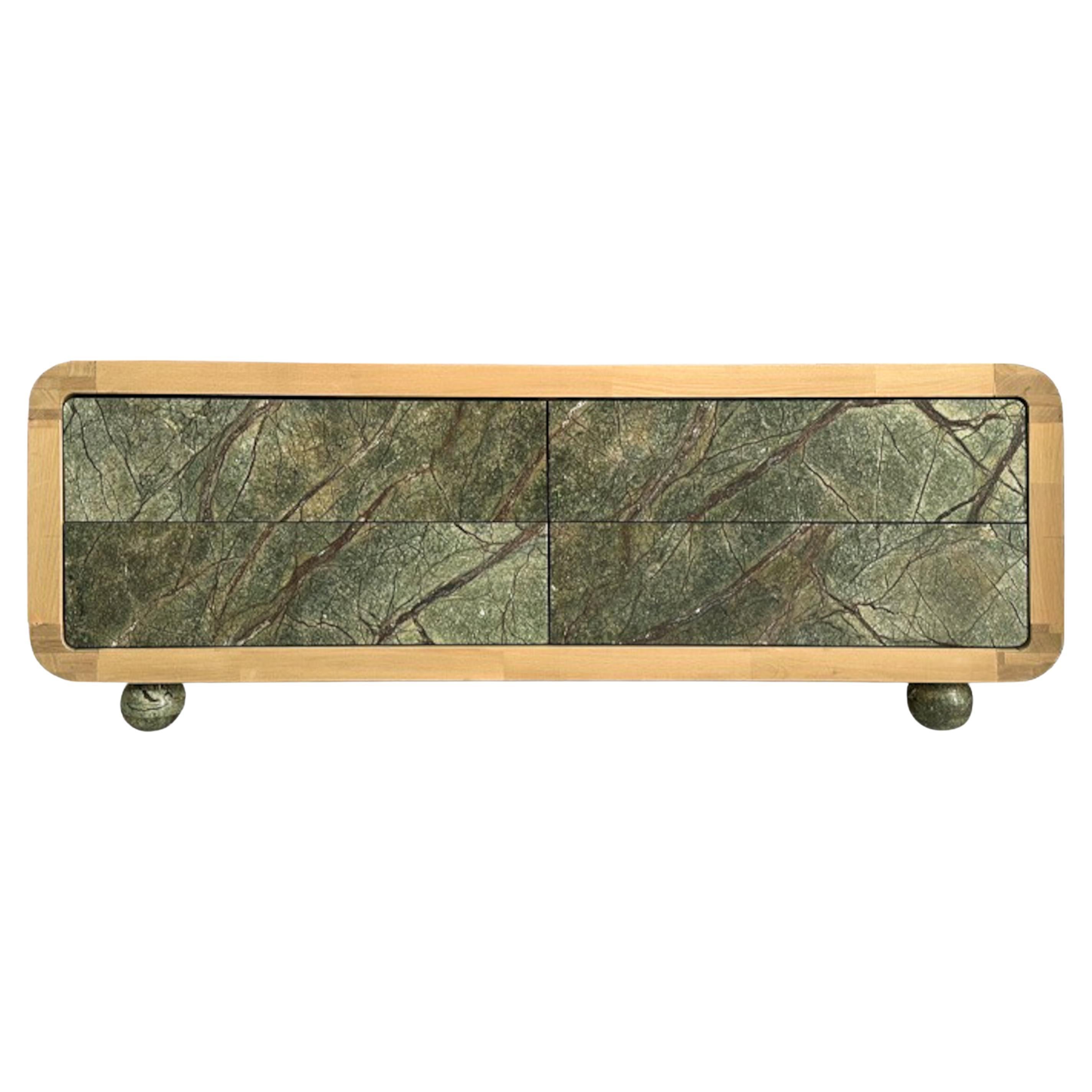 Buffet en marbre Rain Forest - buffet en marbre - rangement de meuble de rangement en marbre