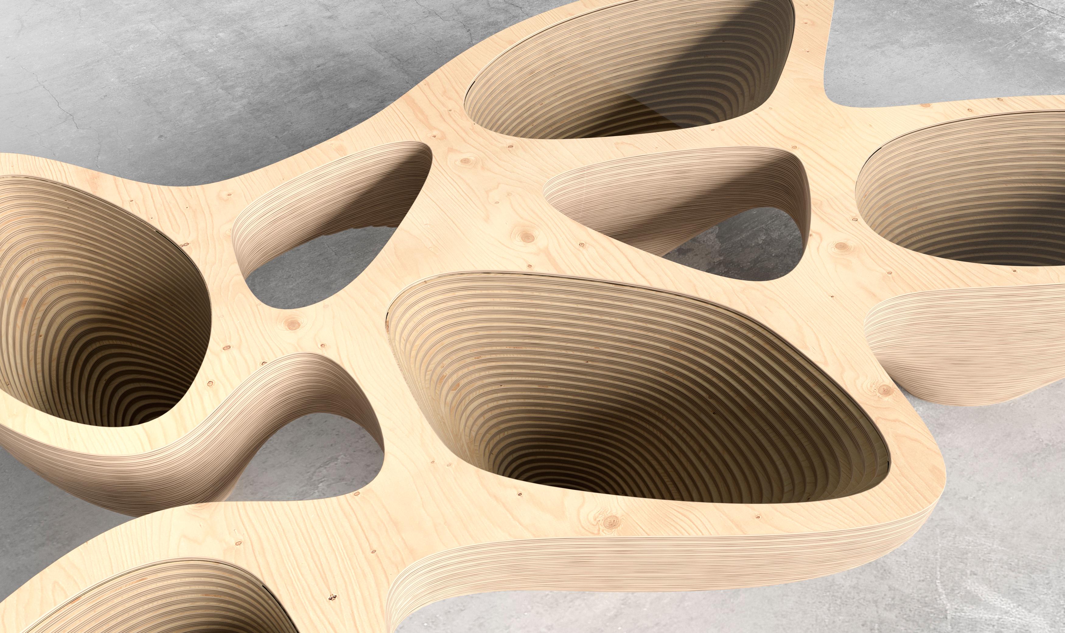 XXIe siècle et contemporain Table de rassembleur Rain en vente