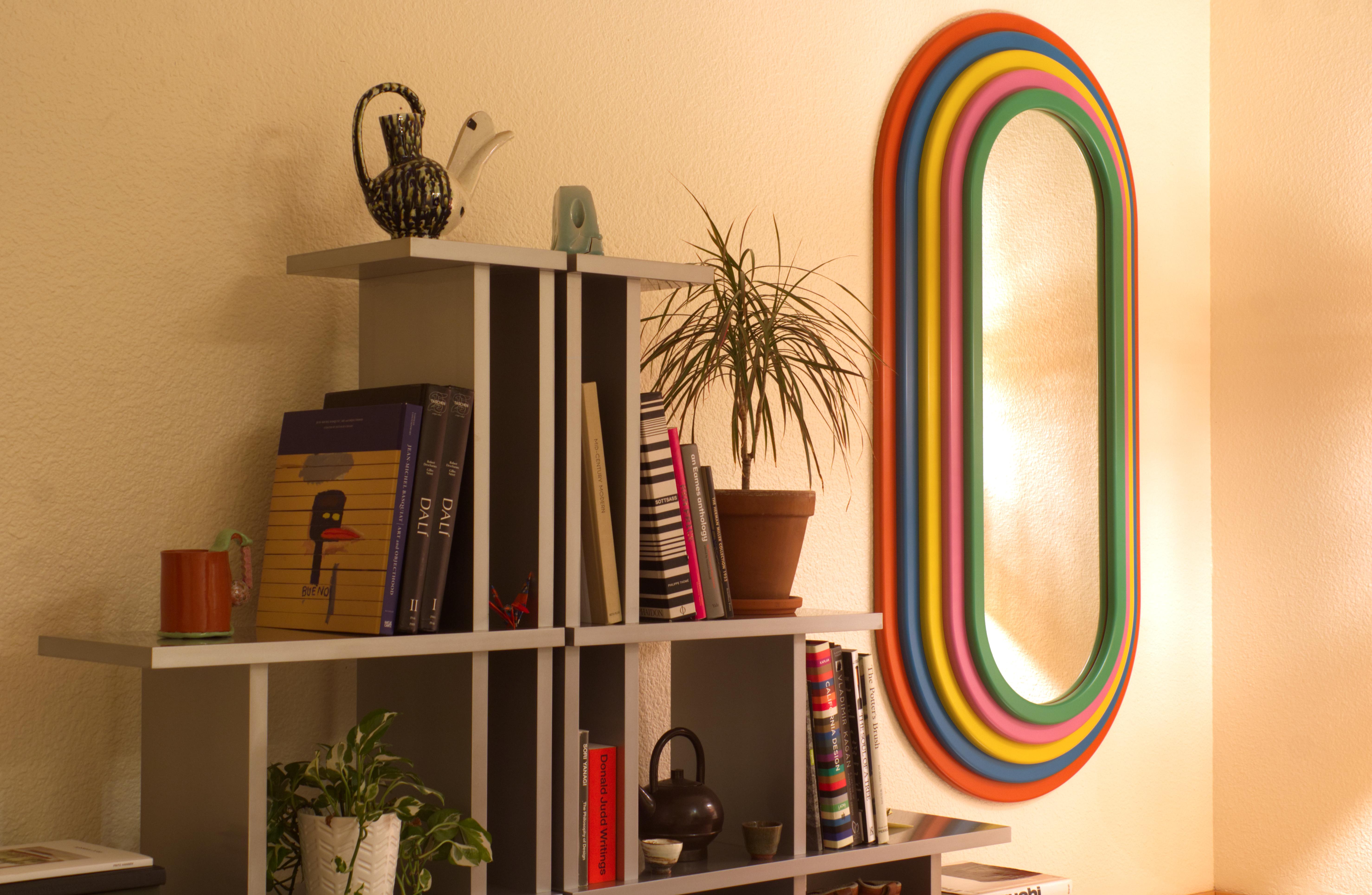 Rainbolwa Mirror By Greg Palombo. Inspired by Ettore Sottsass Ultrafragola For Sale 3