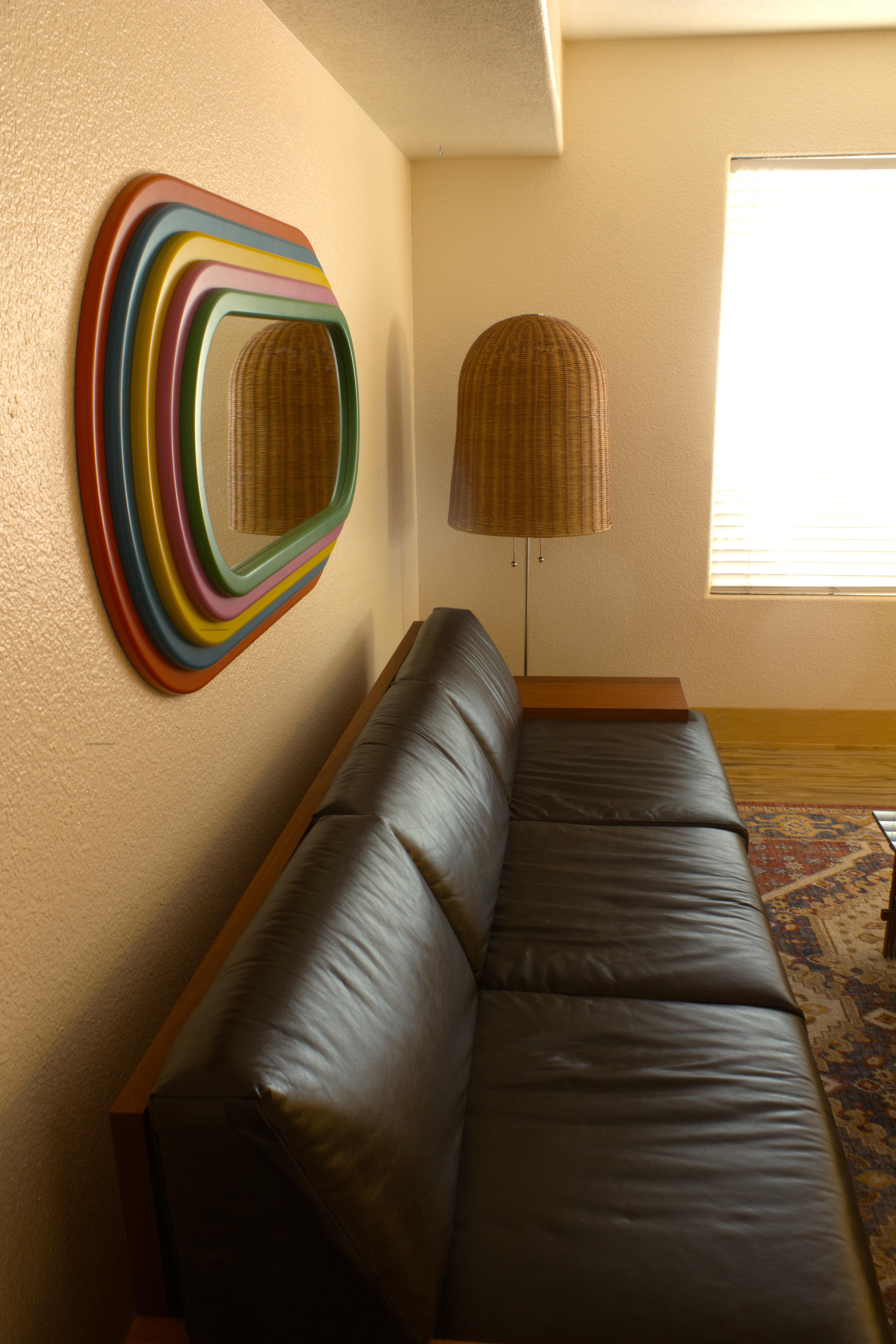 Rainbolwa Mirror By Greg Palombo. Inspired by Ettore Sottsass Ultrafragola In New Condition For Sale In Hurricane, UT