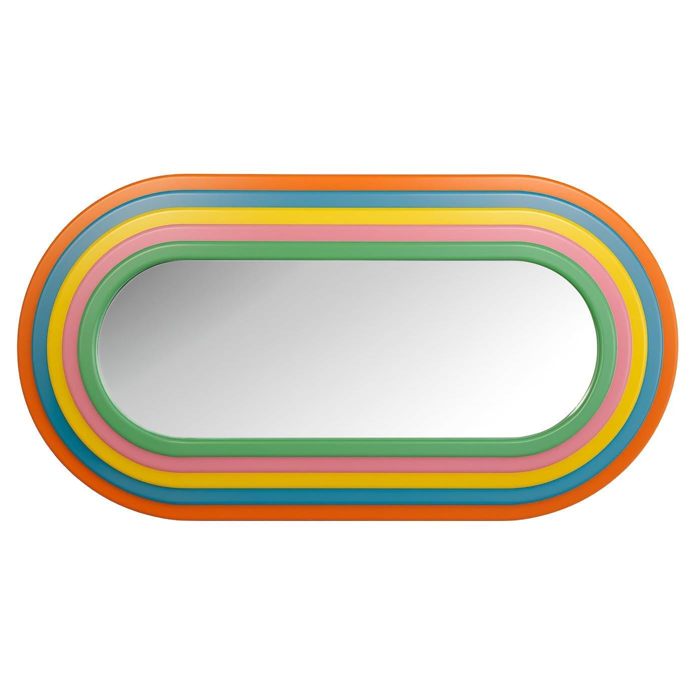 Rainbolwa Mirror By Greg Palombo. Inspired by Ettore Sottsass Ultrafragola For Sale