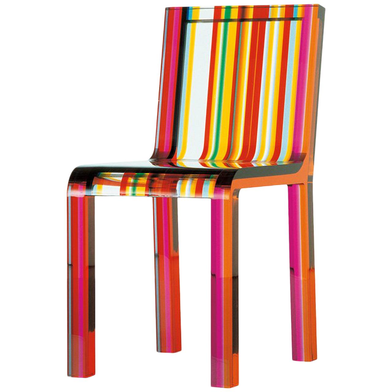 Rainbow Chair by Patrick Norguet in Acrylic Resin for Cappellini For Sale