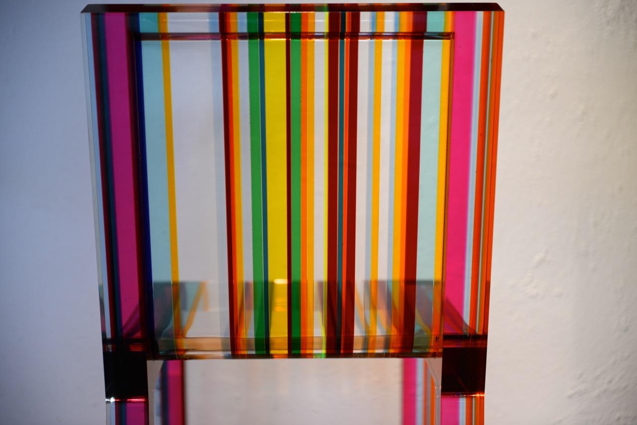 Rainbow Chair in Acrylic Resin by Patrick Norguet for Cappellini In Excellent Condition For Sale In Limhamn, SE