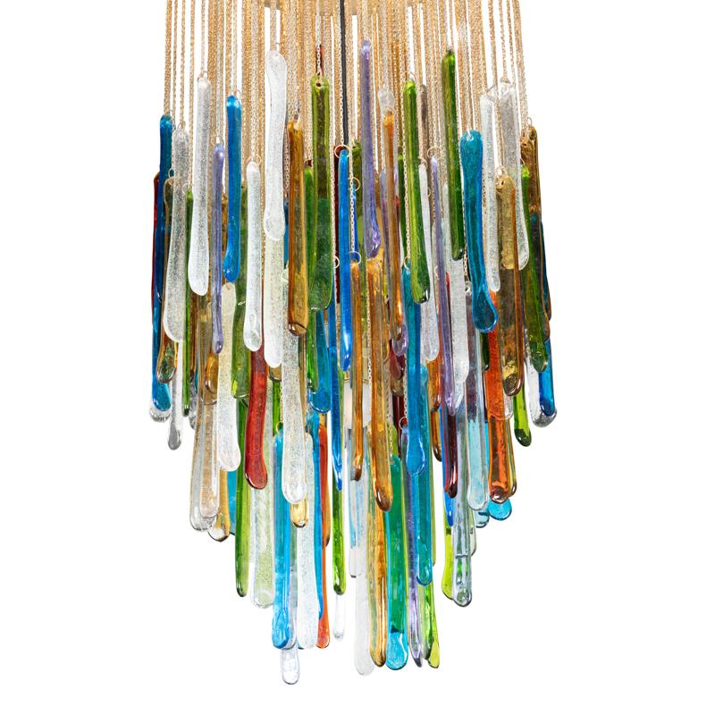 Italian Rainbow Chandelier Italy 1970