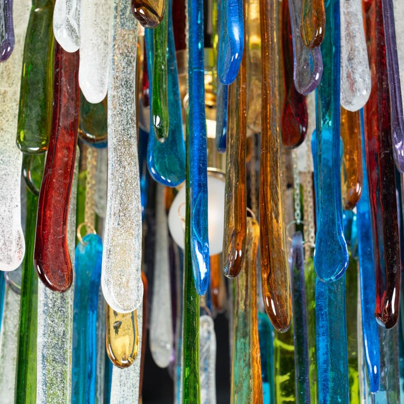 Rainbow Chandelier Italy 1970 In Good Condition In SAINT-OUEN-SUR-SEINE, FR