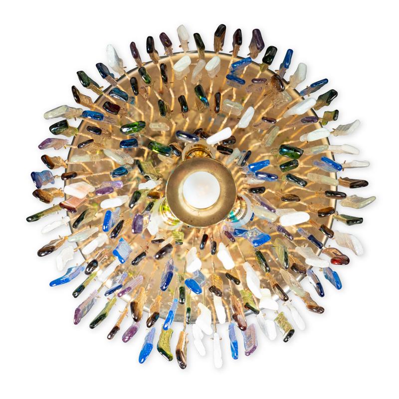 Late 20th Century Rainbow Chandelier Italy 1970