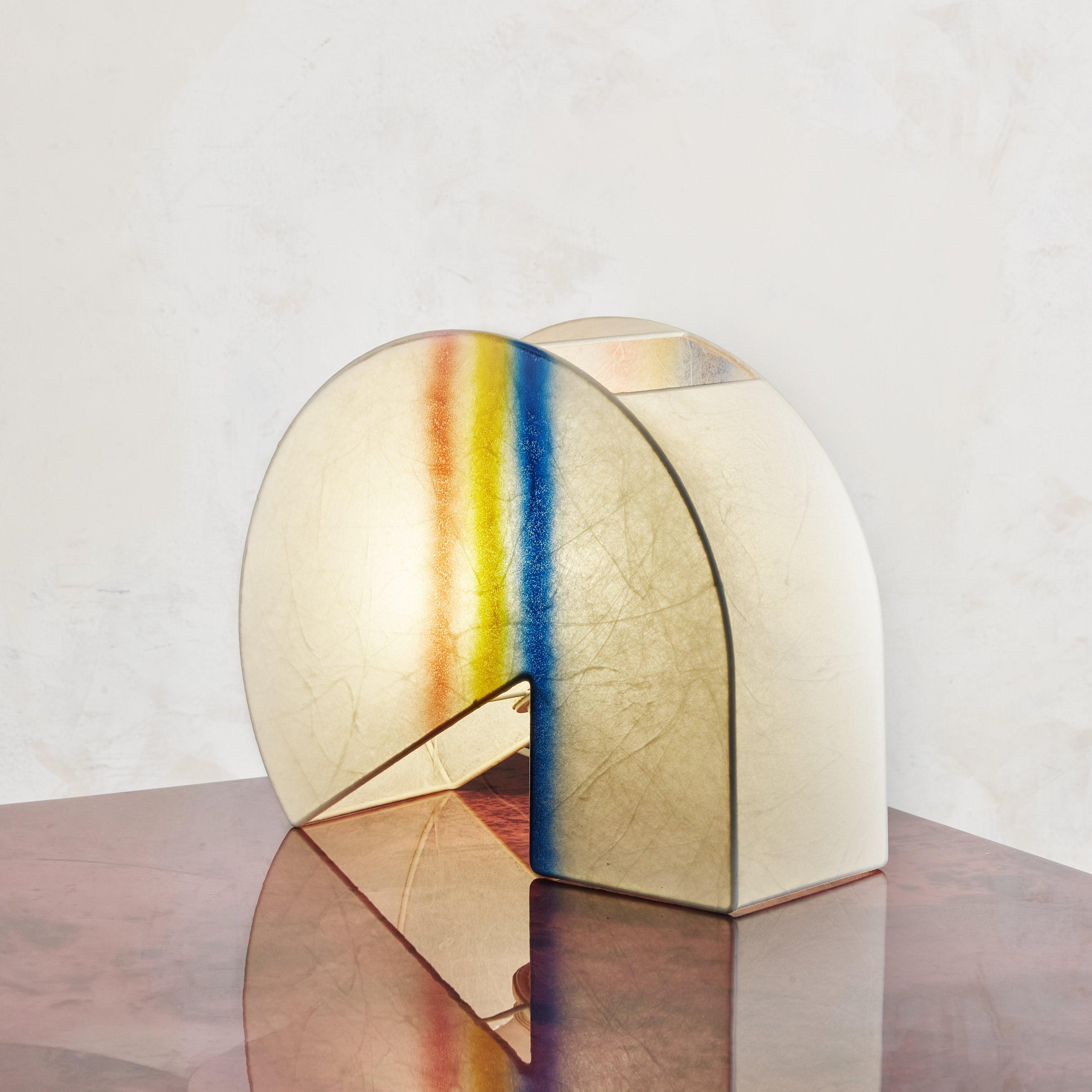 Mid-Century Modern Lampe de table Rainbow Cocoon Attribué à Cazal Crèation, Italie 1970 en vente