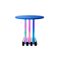 Rainbow Color Stainless Steel Hot Dining Table by Studio Buzao