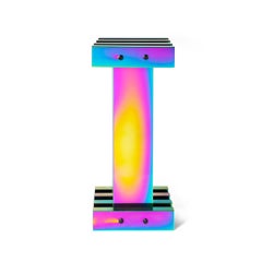 Rainbow Color Stainless Steel Hot Pedestal by Studio Buzao