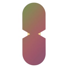 Espejo ovalado contemporáneo Rainbow