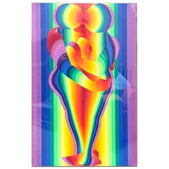Rainbow Couple Screen Print by Japanese Artist Ay-O