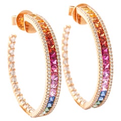 Rainbow Diamonds Earrings