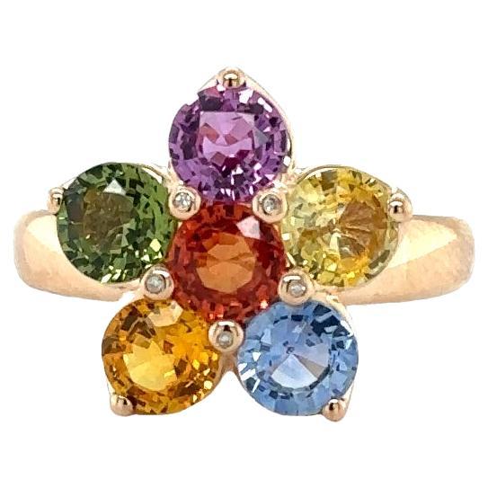 Rainbow Flower RIng For Sale
