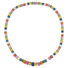 Rainbow Gemstone Necklace