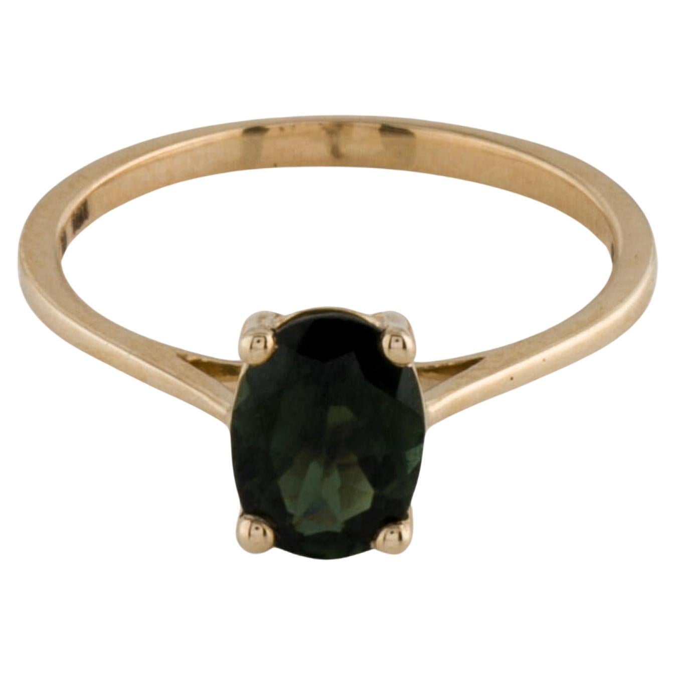 Elegant 14K Tourmaline Cocktail Ring - Size 7  Vintage Tourmaline Ring For Sale