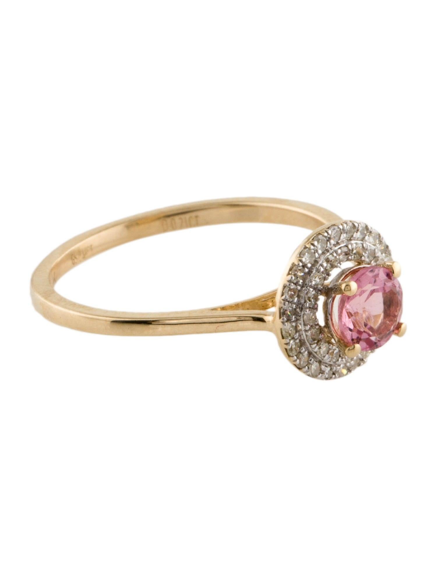 Step into a world of vibrant enchantment with our Rainbow Gemstone Radiance Pink Tourmaline and Diamond Ring. As part of our exquisite collection, this ring is more than just jewelry; it's a celebration of nature's kaleidoscope of colors and the