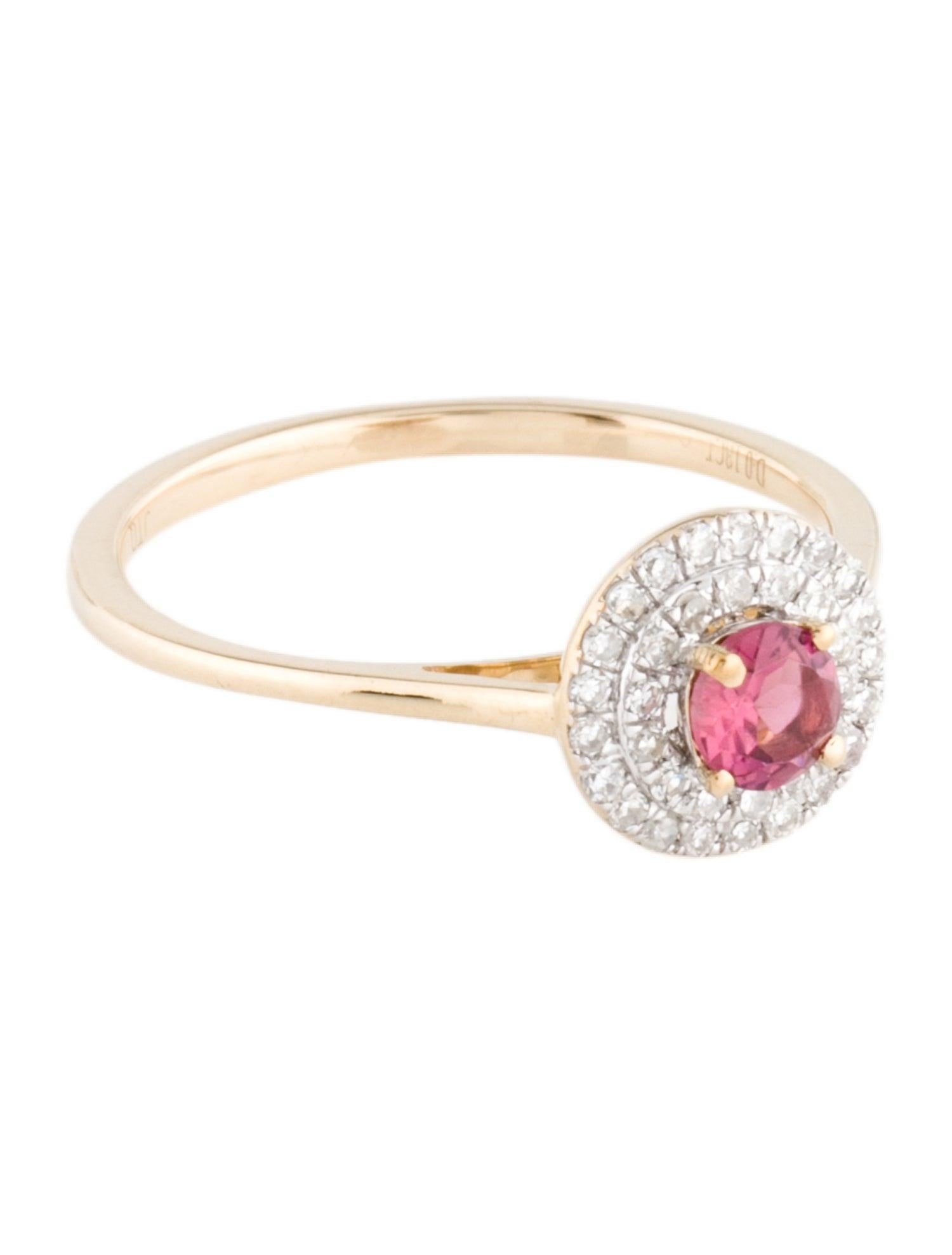 Step into the enchanting world of Jeweltique's Rainbow Gemstone Radiance Collection, where each ring is a vibrant celebration of the kaleidoscopic beauty inherent in Pink Tourmaline and Diamonds. Meticulously crafted with passion and precision,