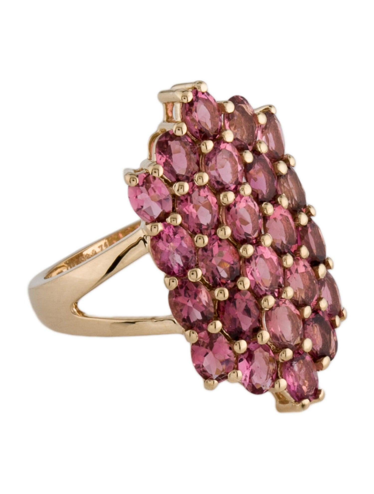 Embark on a journey through the mesmerizing hues of nature with our Rainbow Gemstone Radiance Pink Tourmaline Oval Ring. Crafted with precision and passion by Jeweltique, this exquisite ring is a celebration of the enchanting beauty found in