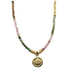 Rainbow Kaleidoscope Eye Necklace