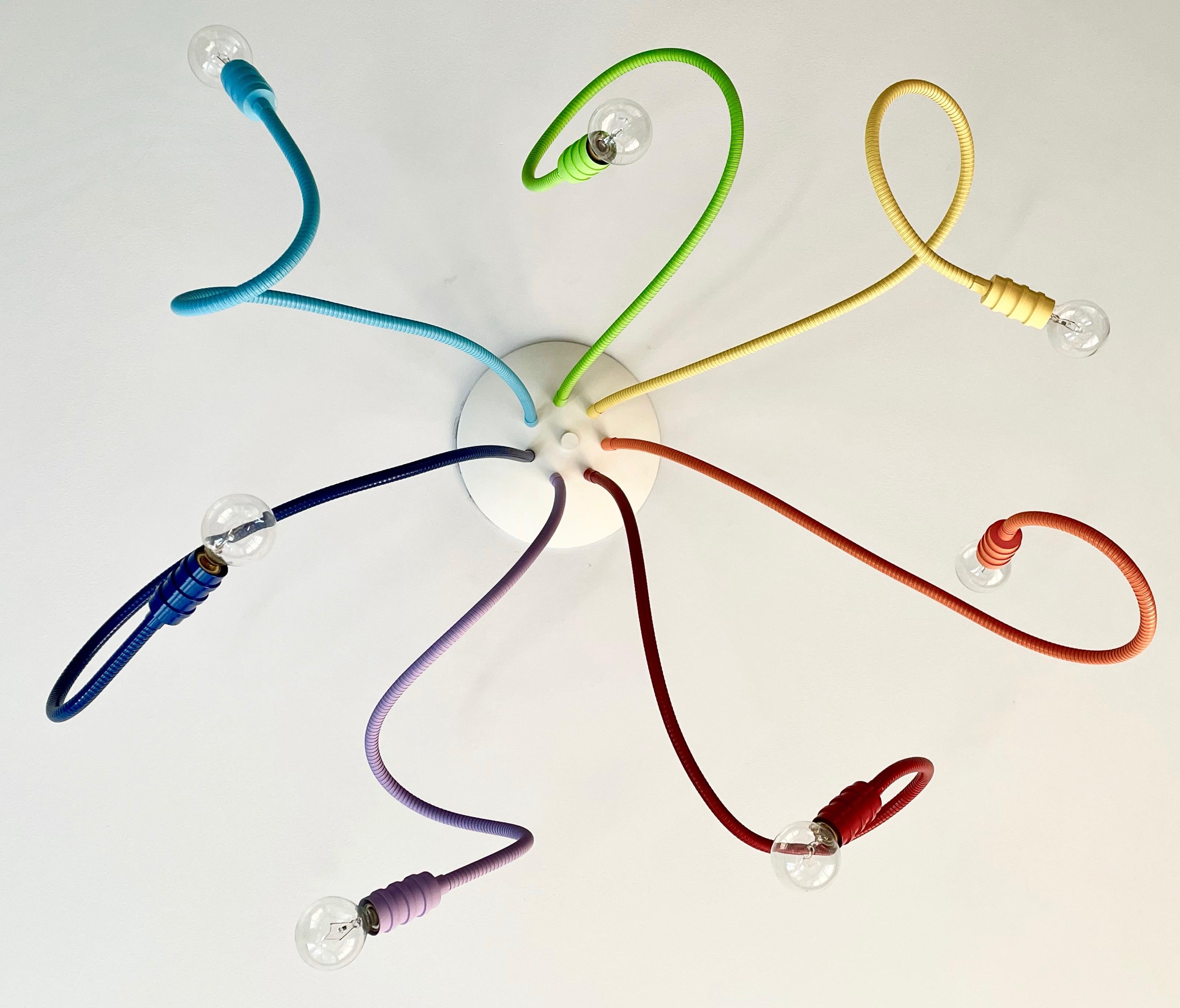 lampadario bracci flessibili