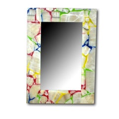 Rainbow Mirror with Onyx Frame