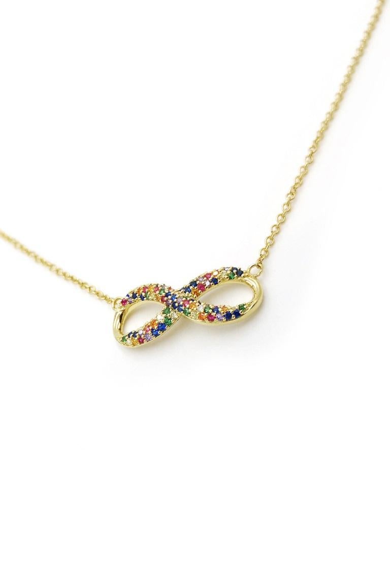 Rainbow Moon & Starburst Necklace In New Condition In Montreux, CH