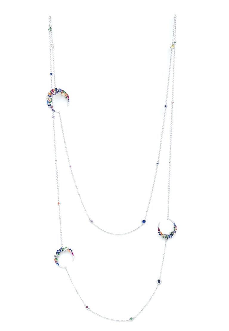 Collar Luna
･ Tienes opciones: Disponible en placa de oro blanco o amarillo
･ Lo básico: Plata rodiada 925
･ Sigue brillando: Nuestros cristales son circonitas (CZ) talladas a mano, una imitación exacta del diamante
