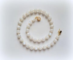 Rainbow Moonstone and Freshwater Pearl Necklace