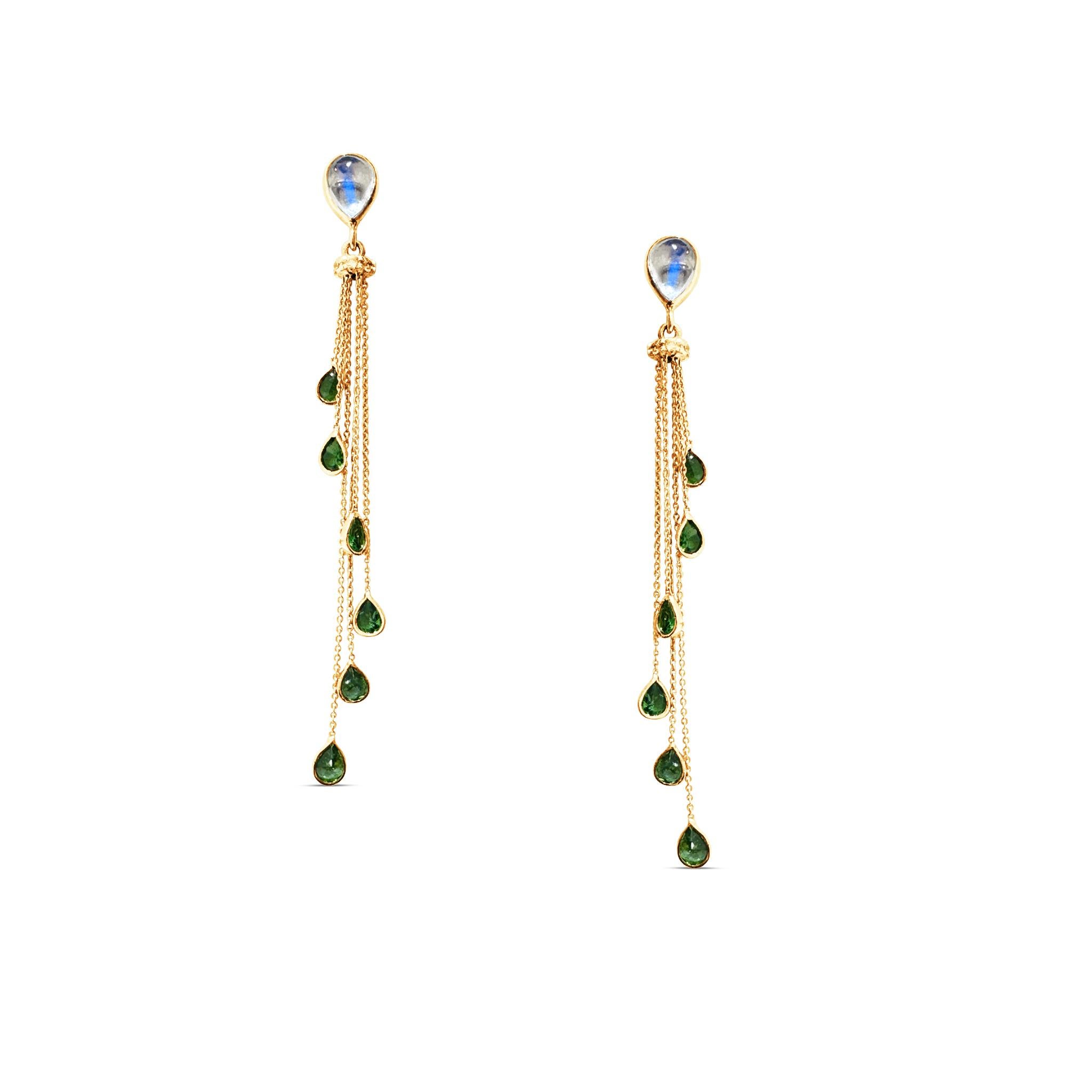 Tresor Beautiful Earring feature 2.47 carats of Gemstone & 0.07 carats Diamond. The Earring is an ode to the luxurious yet classic beauty with sparkly gemstones and feminine hues. Their contemporary and modern design make them perfect and versatile
