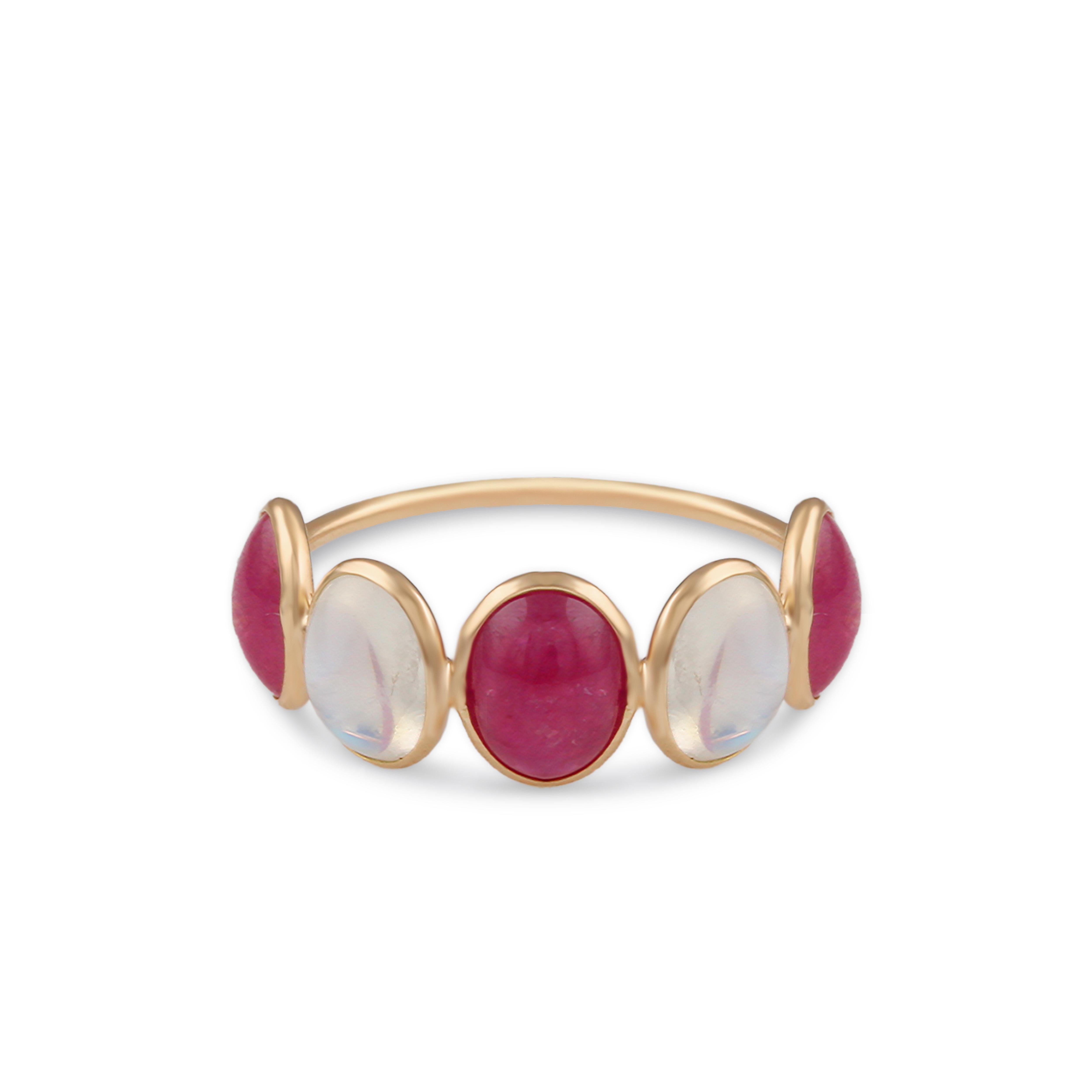 Tresor Beautiful Ring feature 7.15 carats of Gemstone. The Ring are an ode to the luxurious yet classic beauty with sparkly gemstones and feminine hues. Their contemporary and modern design make them perfect and versatile to be worn at any occasion. 