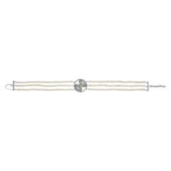 Rainbow Moonstone Silver Statement Choker Necklace