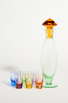 Rainbow Murano Decanter Set
