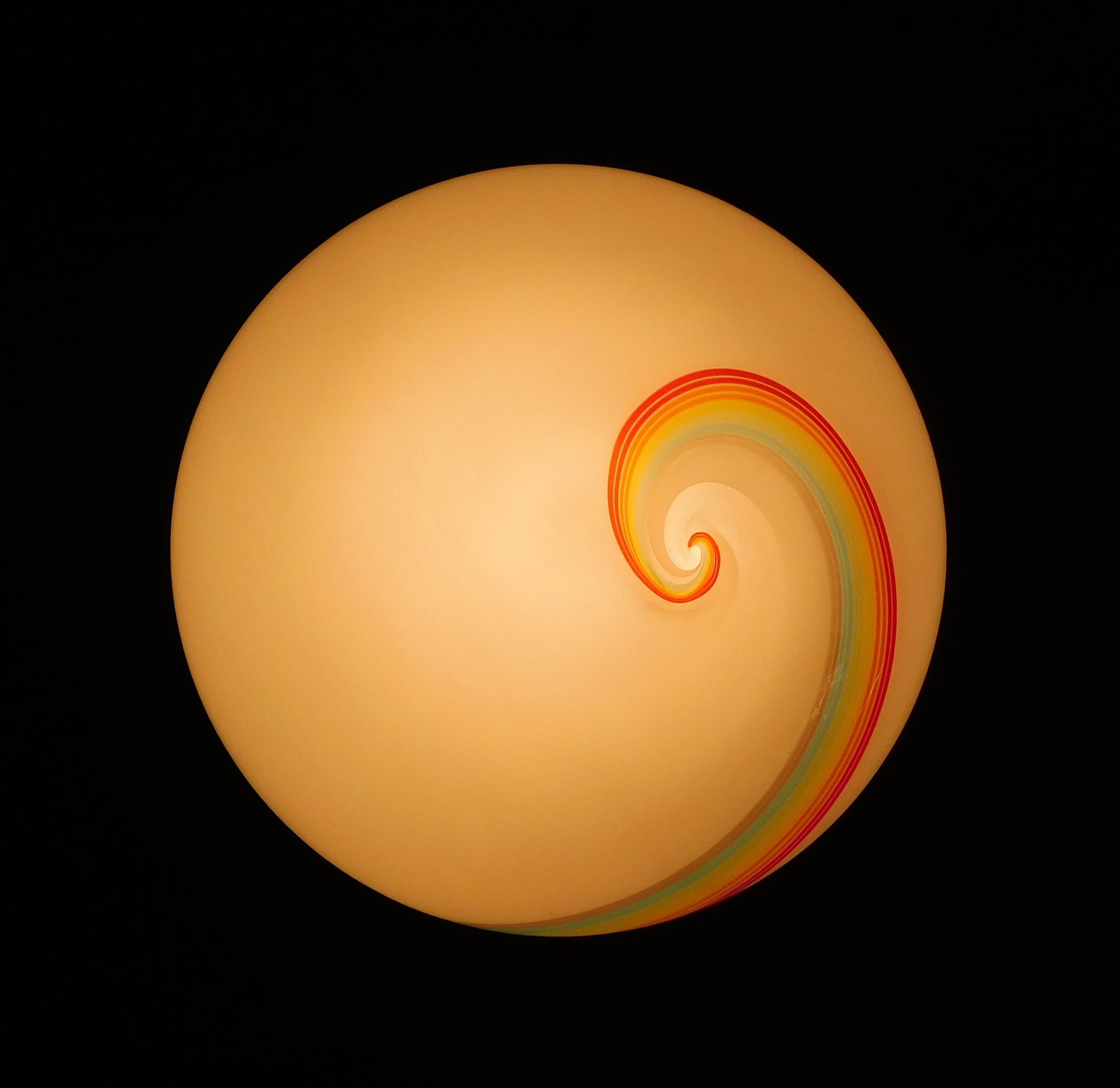 Rainbow Murano Flush Mount / Sconce For Sale 3