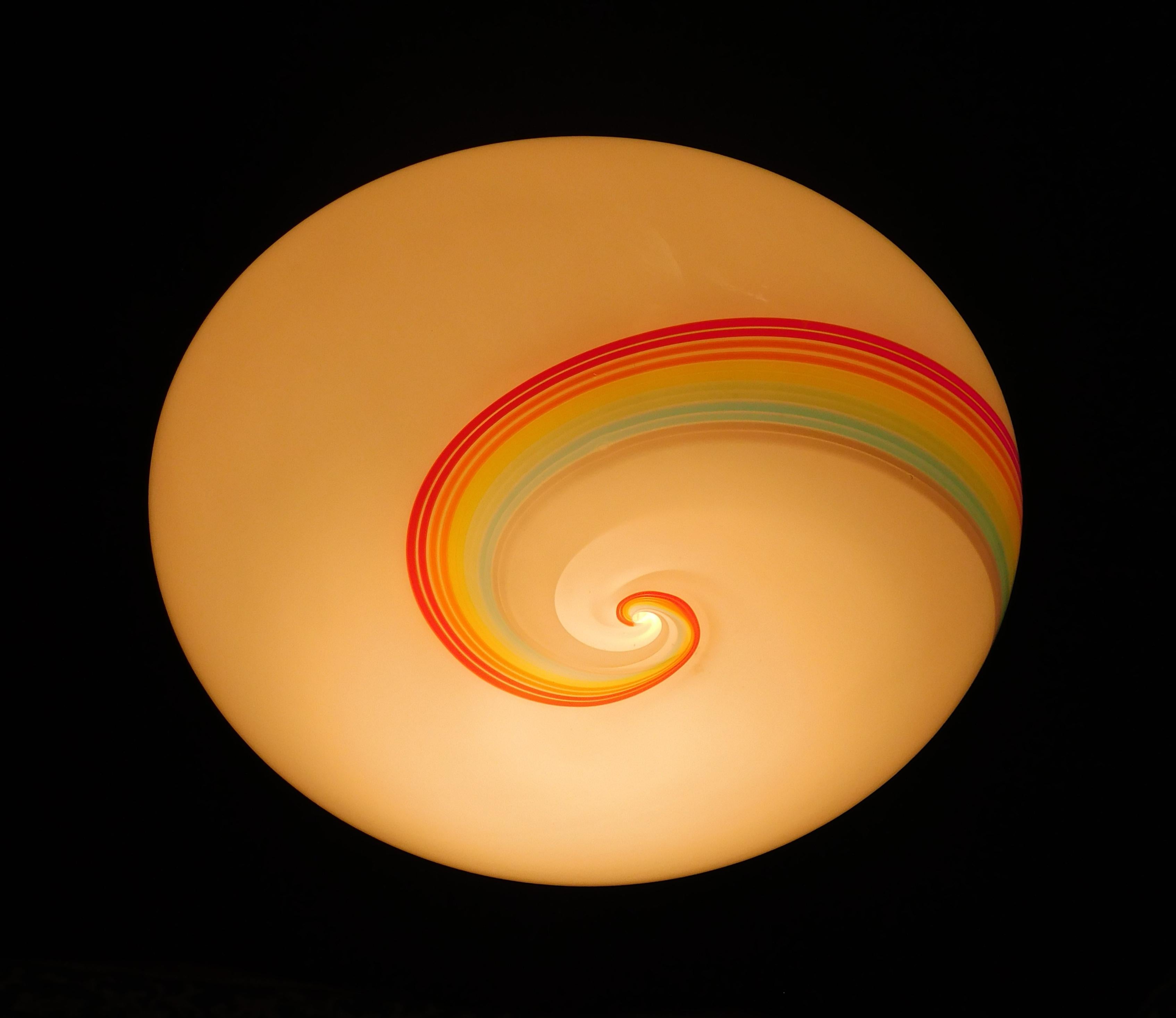 Rainbow Murano Flush Mount / Sconce For Sale 1